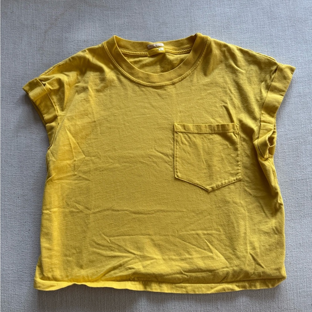 NWOT Mother Yellow tshirt